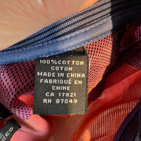 Reel Polo Shirt Men's XL 100% Double Mercerized Cotton Gradient Aztec Geometric - Picture 7 of 9